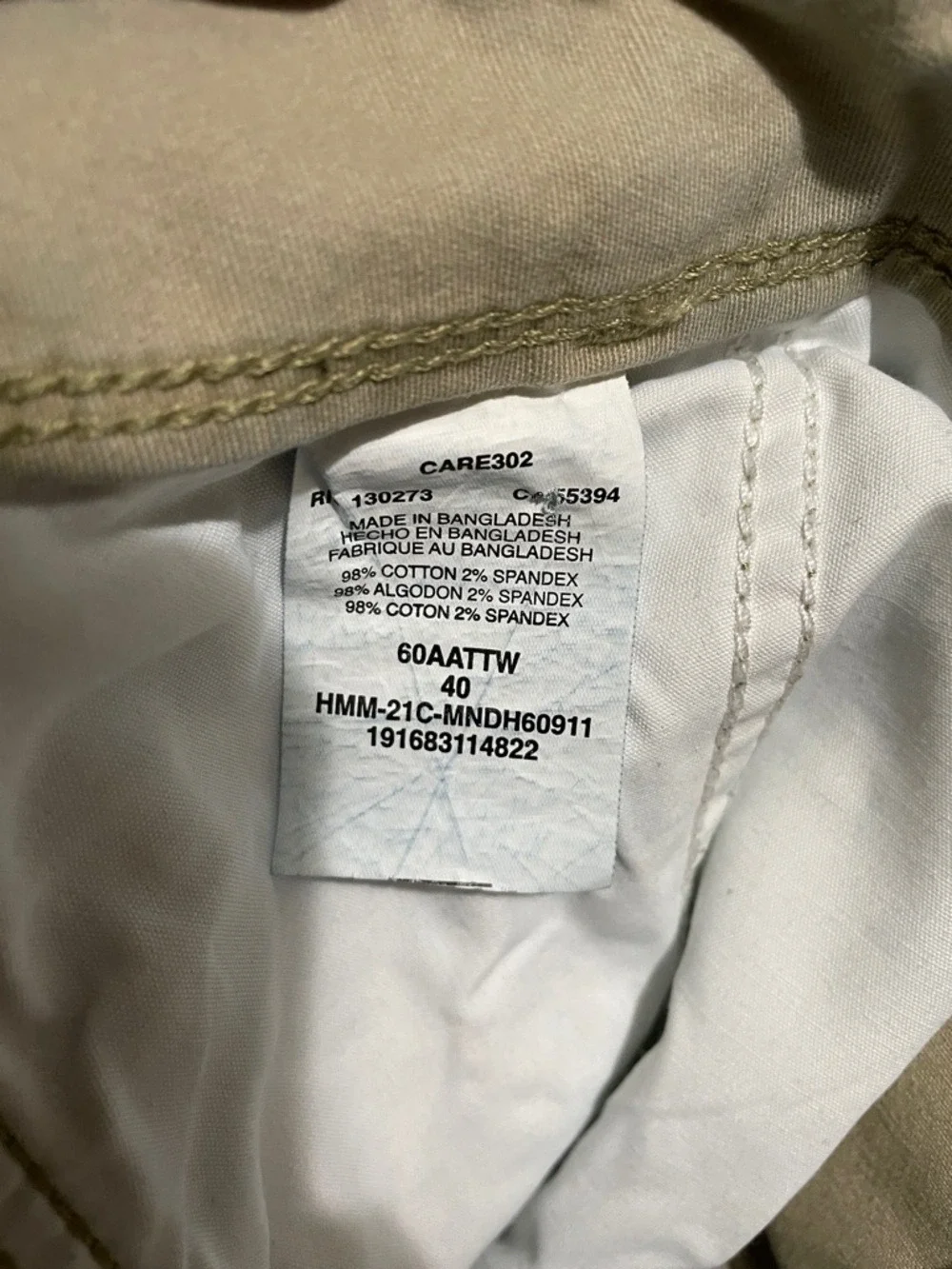 Wrangler Men's Stretch Cargo Shorts in Khaki Sz 40